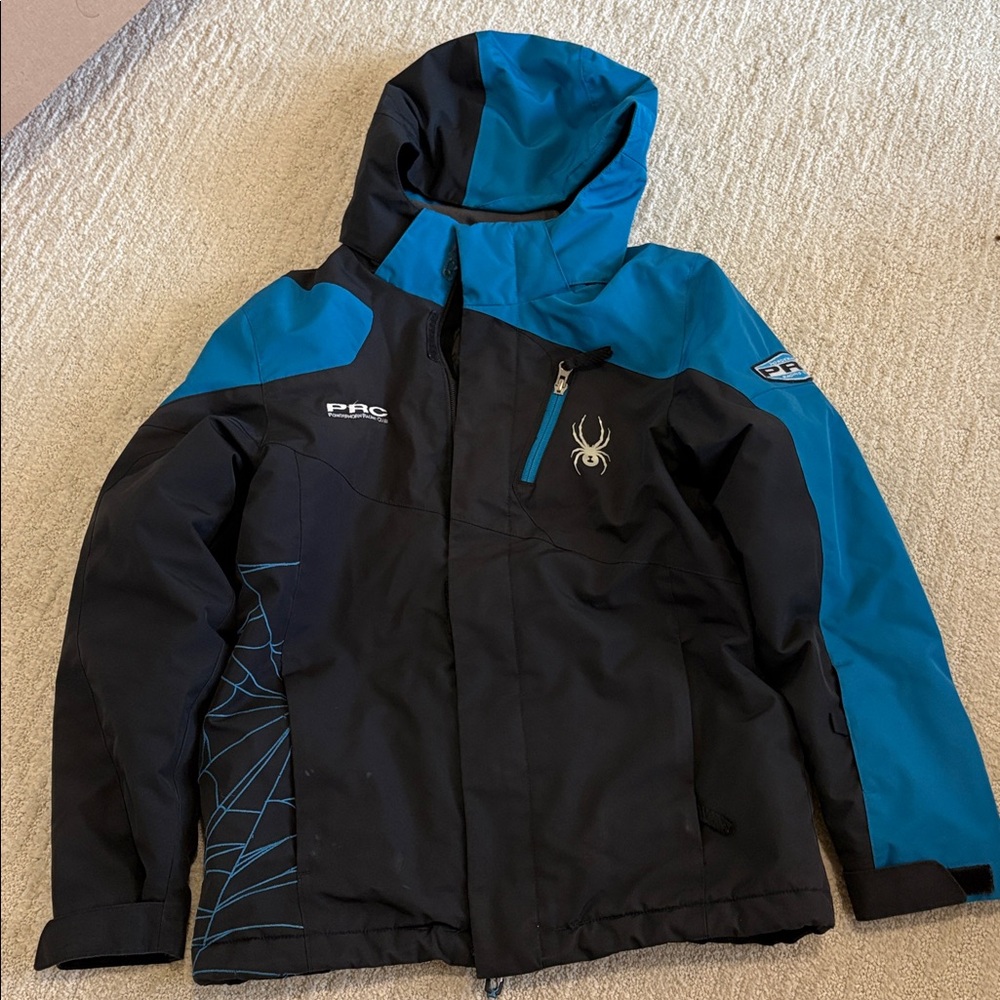 Spyder Blue and Black Ski Race Jacket